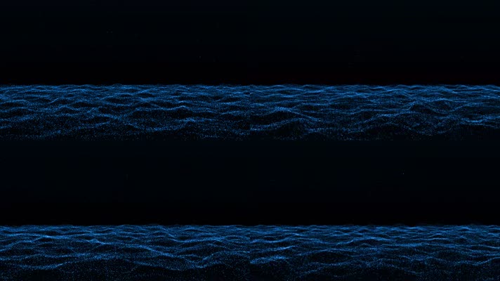 3K极品全息蓝色粒子海洋