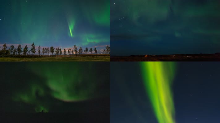 4K冰岛北极光