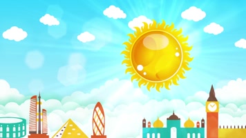 阳光卡通背景循环