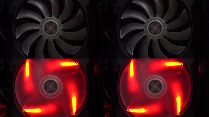 4Kled灯光齿轮风扇