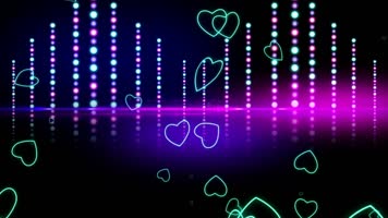 歌曲 爱 小虎队唯美 粒子 光效 爱心 舞台