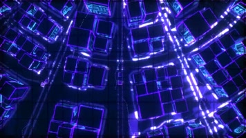 蓝色激光动感未来科技城市 酒吧晚会舞台