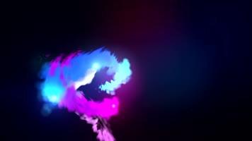 4K彩墨线条舞动背景视频