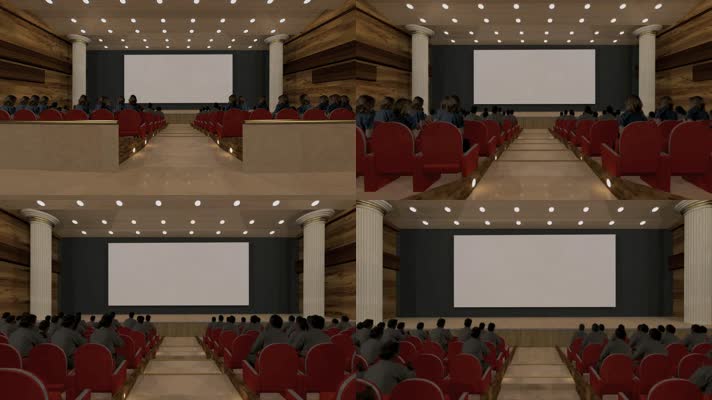 高雅大气红地毯进场企业晚会颁奖典礼开场动画LED背景视频素材