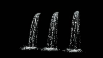 写实流体瀑布水帘特效（带通道）