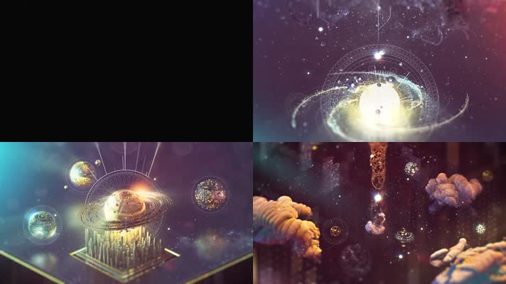 科技星球意境空间生命之树广告创意