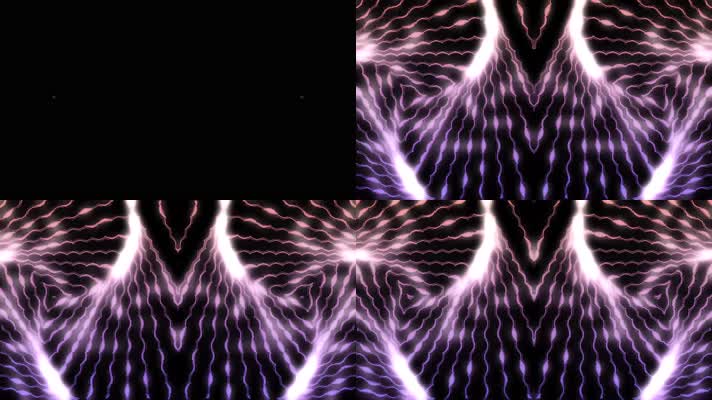 4K光影镜像线条波纹vj视频