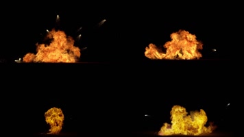4K烈火爆燃爆炸素材合集12段
