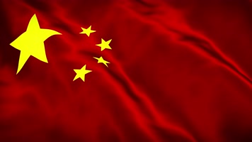 4K五星红旗飘扬循环