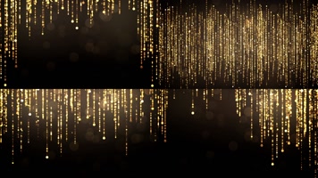 5组金色粒子光效钻石帘幕LED