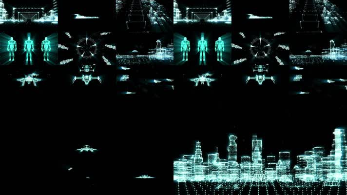 20组光影人物节奏科幻场景