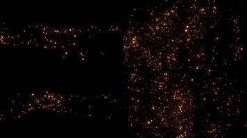 8组梦幻金色粒子漂浮