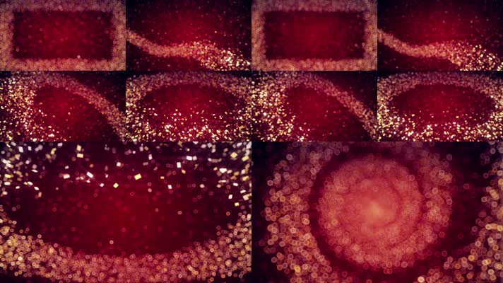 7组金红色粒子梦幻背景合集乐鱼体育网址:WWW.LY666.TV 