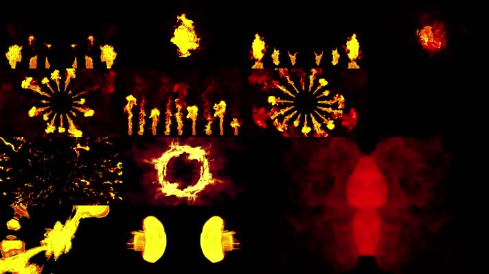 9组大气节奏火焰合成叠加