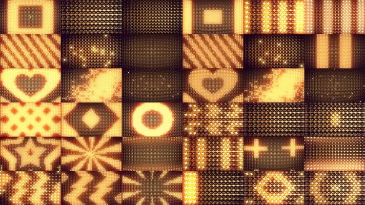 33组大气金色灯阵合集