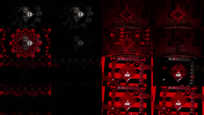 13款暗黑金属霓虹灯空间摇滚酒吧大屏幕