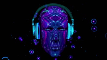 7组酒吧荧光人物节奏