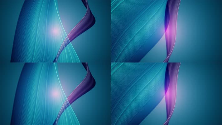 4K唯美梦幻清新丝带飘带