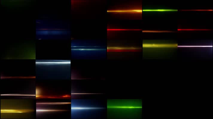 39组镜头炫光漏光光效4K