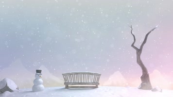 6组卡通四季场景动画