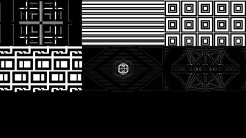 17组黑白爆闪方块线条