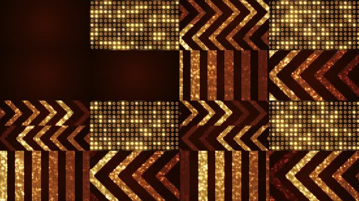 4组金色动感灯条滚动