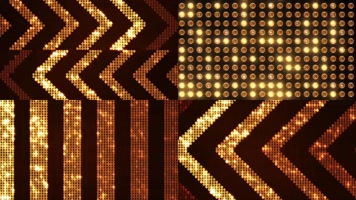 4组金色动感灯条滚动