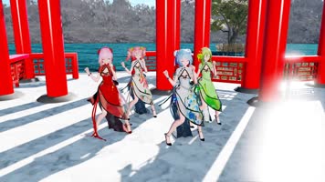 4K中国风卡通动漫舞蹈