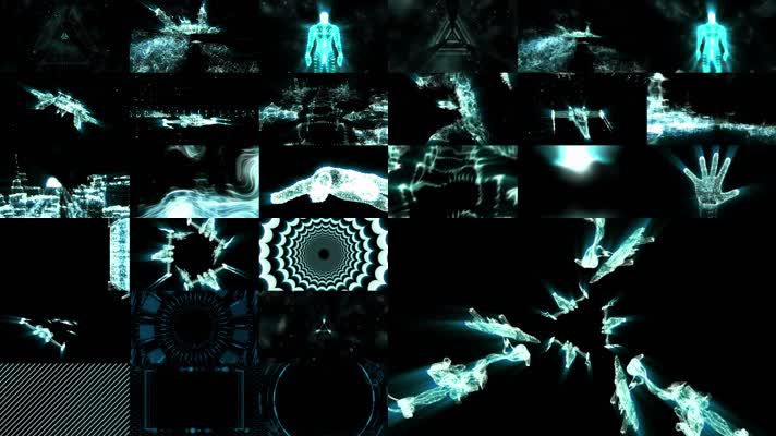 20组酒吧科幻粒子空间vj