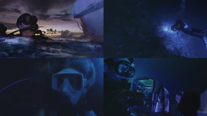 海底潜水拍摄