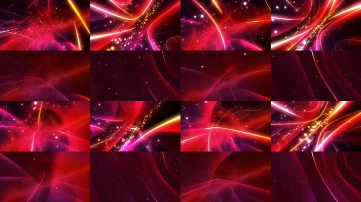 4组唯美红色粒子背景