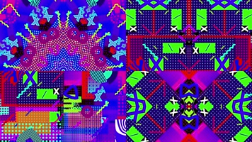 4组原版嘻哈说唱色块vj合集