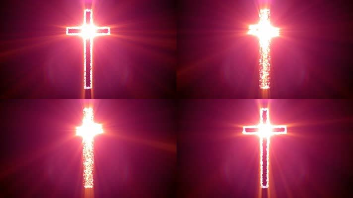 金光闪闪的十字架