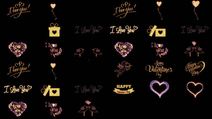 15组情人节合成元素包