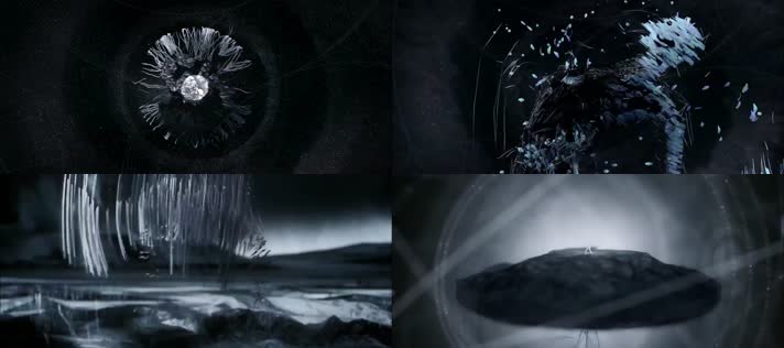 酷炫时尚动感线条人物VJ视频