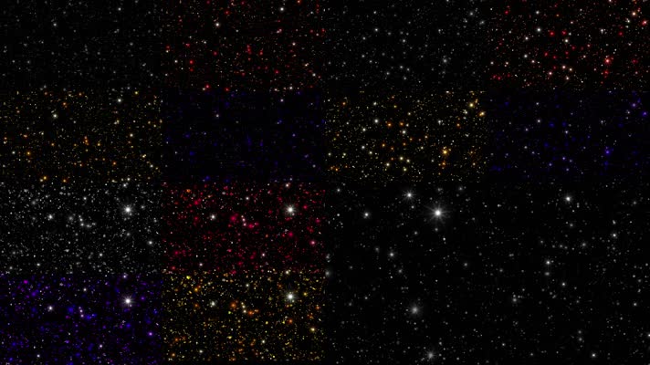 9组星星星光繁星通道循环