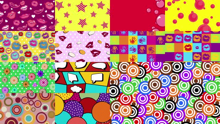 13组涂鸦漫画背景