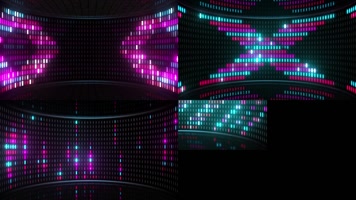 5组热舞灯光灯墙背景