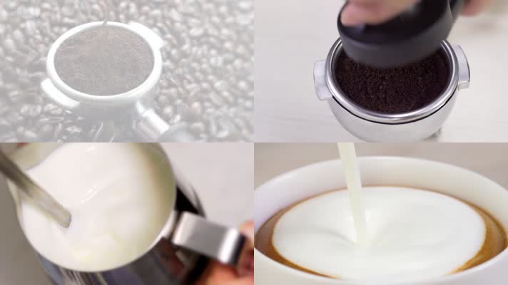 牛奶咖啡广告素材