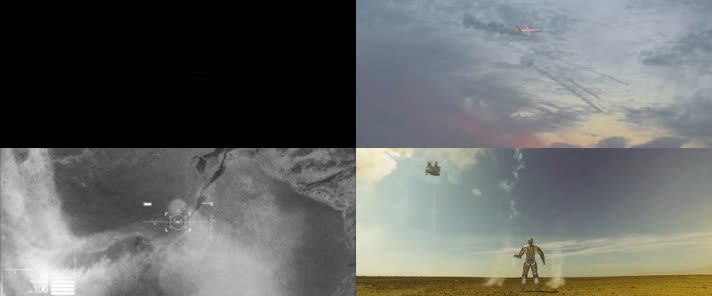 宇宙地球卫星飞机军事目标军事轰炸