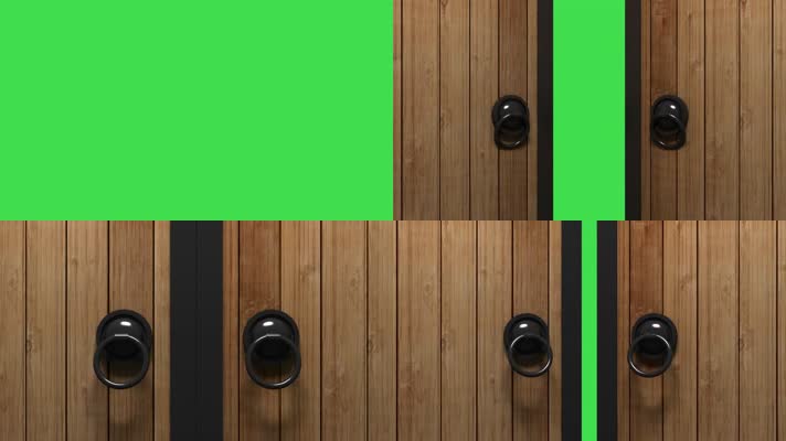 木门绿屏抠像