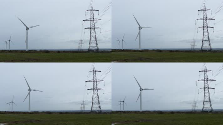 4K新能源风能电塔