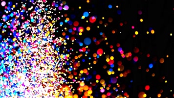 4K时尚绚丽全息爆炸七彩粒子