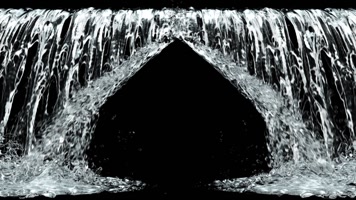 全息投影瀑布水帘洞（循环带通道）