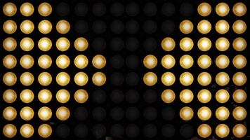 4K黄色矩阵灯泡跑马灯