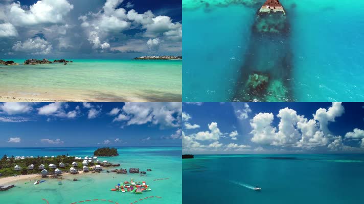 4K美丽的百慕大海域风光（9分钟）