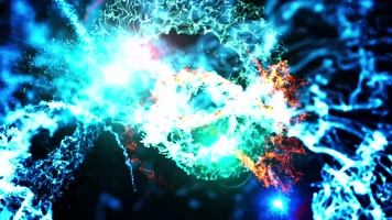 4K创意色彩线条空间旋转