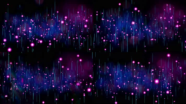 4K唯美粒子光点上升