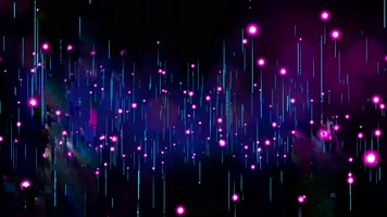 4K唯美粒子光点上升