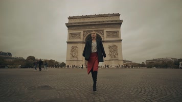 4K法国巴黎时尚服装走秀都市